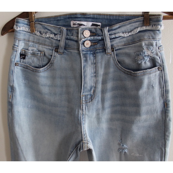 KanCan NWT High Rise Ripped Capri Jeans 27 4 - Picture 4 of 9